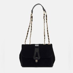 STEVE MADDEN Black Velvet Purse